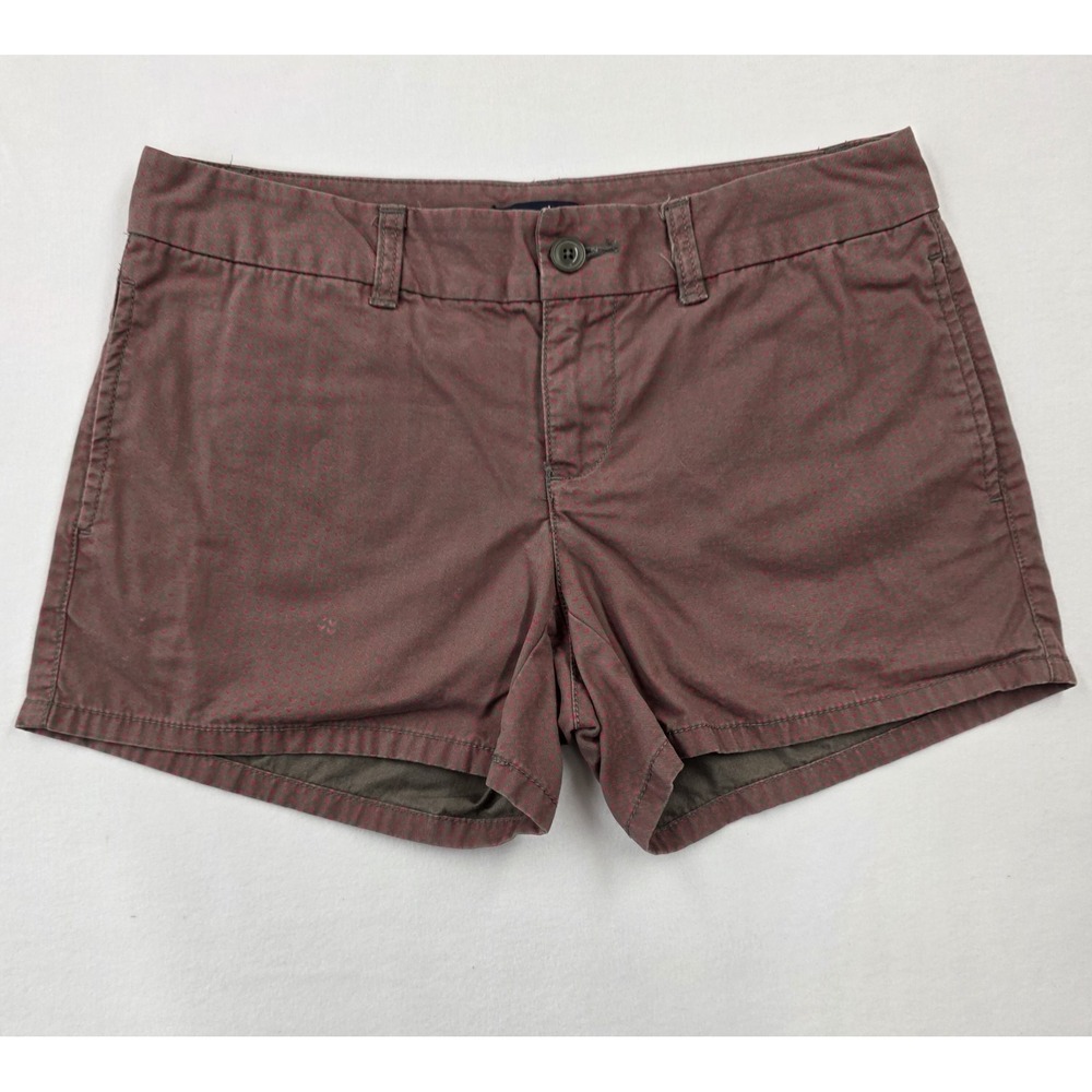 Gap Hadley Women's Brown Chino Twill Mid Rise Shorts w/ Pockets Size 4